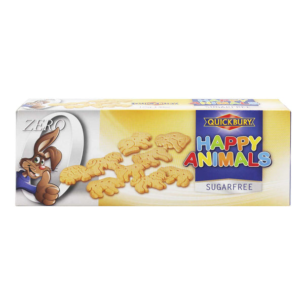 Quickbury Sugar Free Happy Animals Cookies 125g