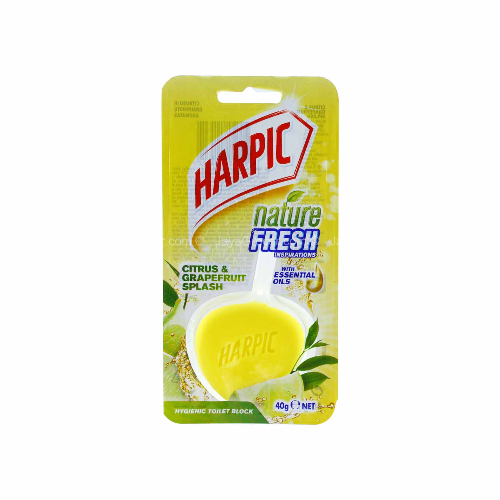 Harpic Hygienic Toilet Block Citrus & Grapefruit Splash 40g