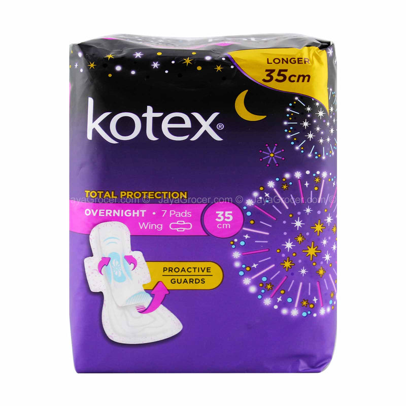 Kotex Total Protection Overnight Wing Pad 35cm x 7pcs