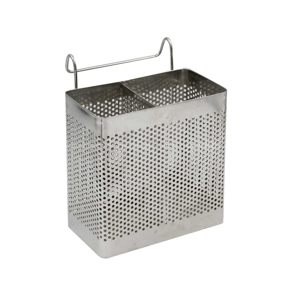 Stainless Steel Cutlery Holder Rectangular Large 1pack
