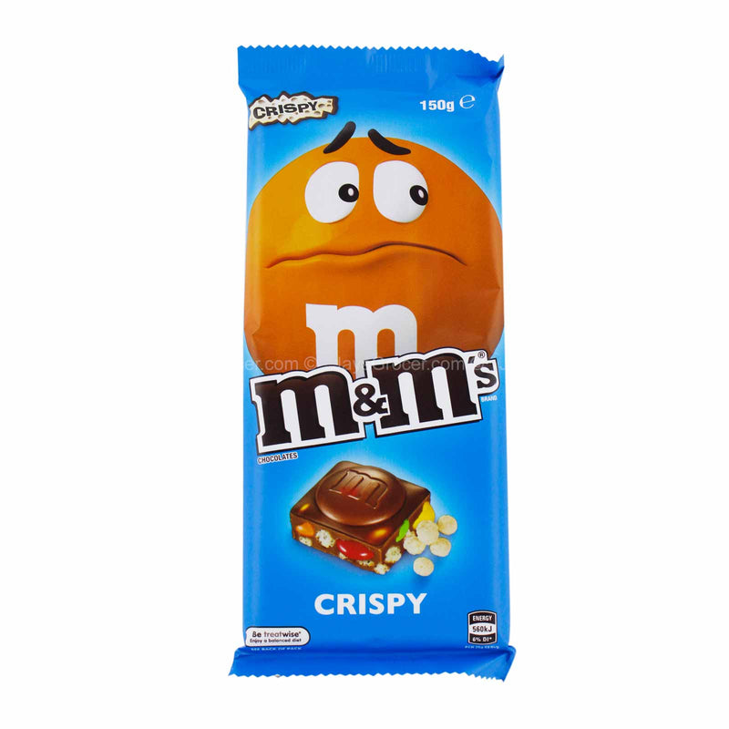 M&M CRISPY MILK CHOCOLATE BLOCK 150G