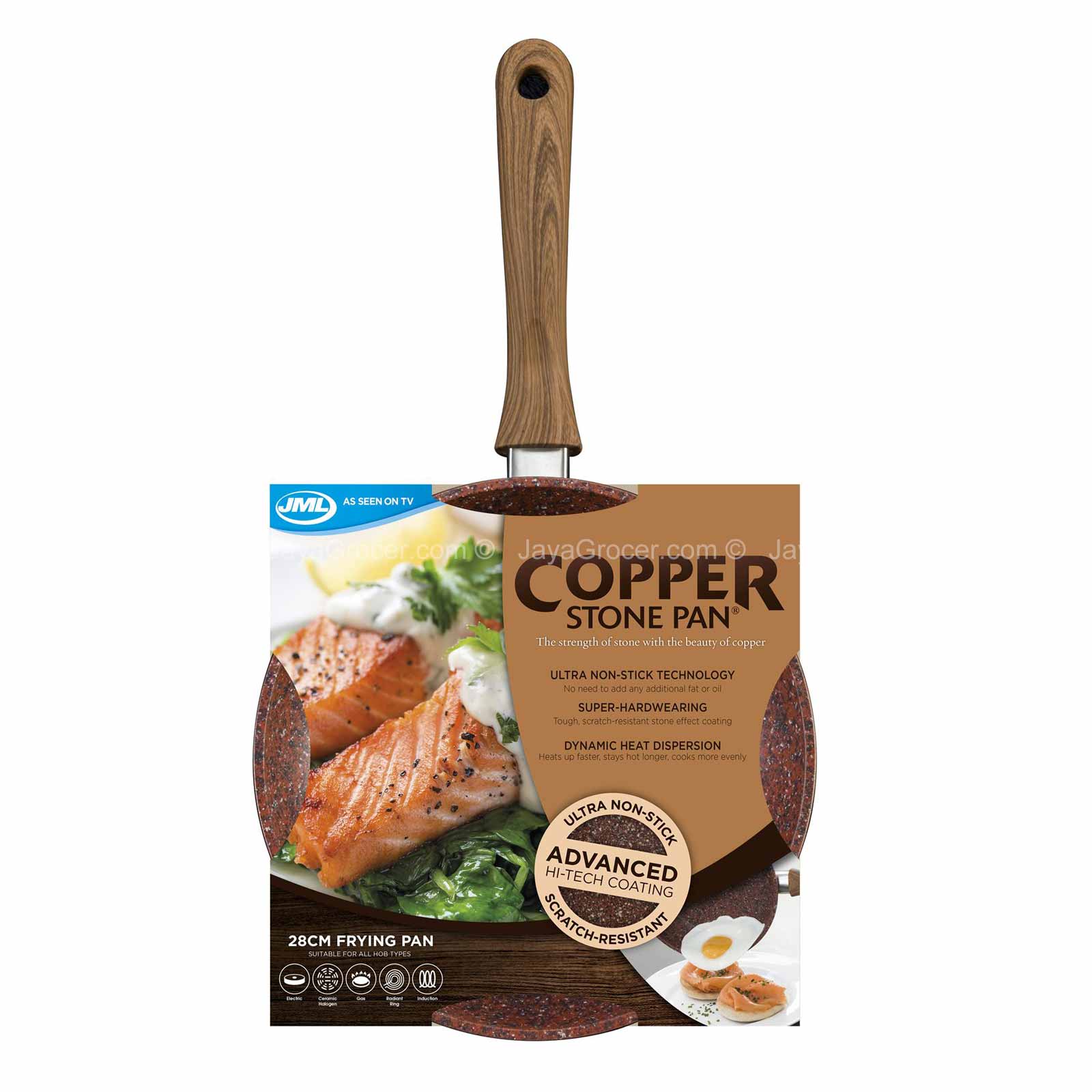 JML Regis Copper Stone Pan (28cm) 1unit