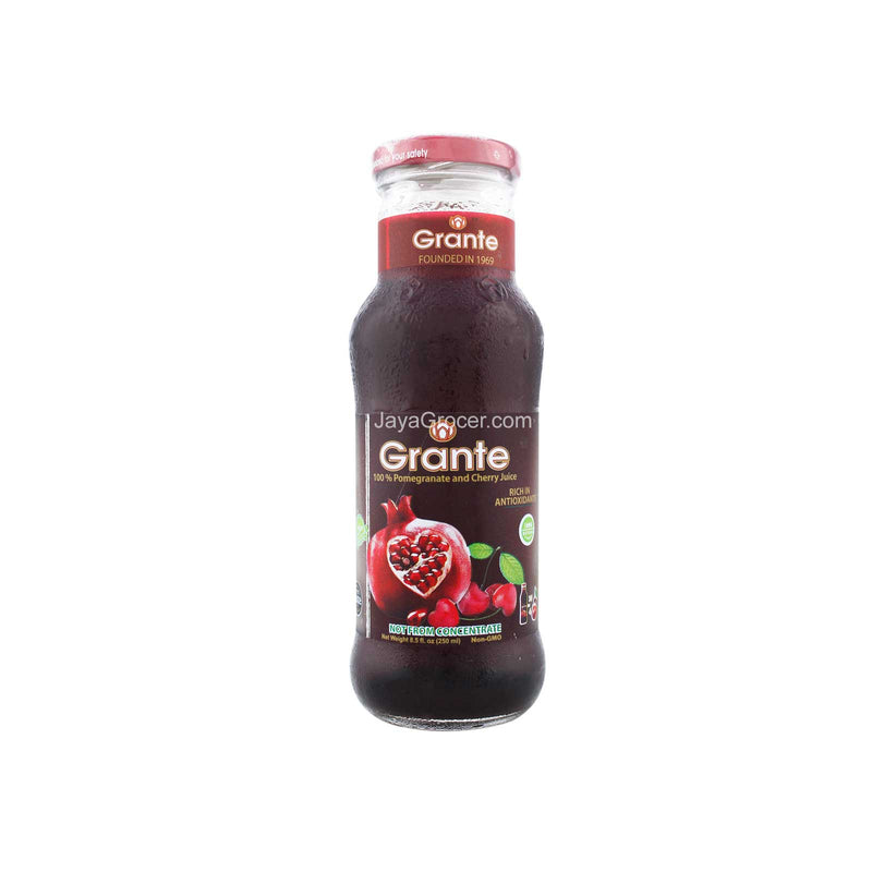 Grante 100% Pomegranate and Cherry Juice 250ml