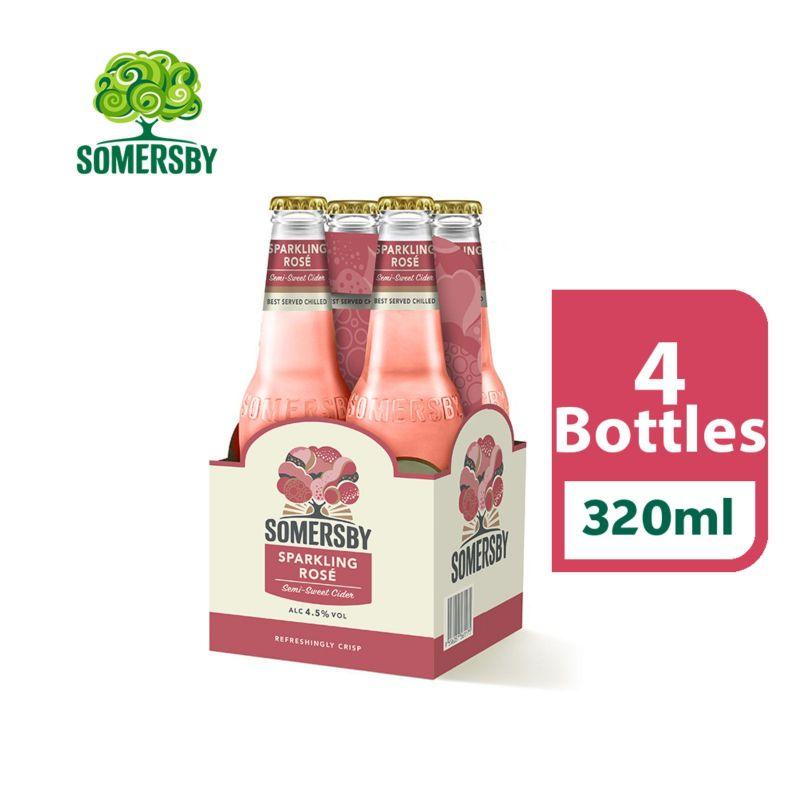 Somersby Sparkling Rose Semi-Sweet Cider Bottle 330ml