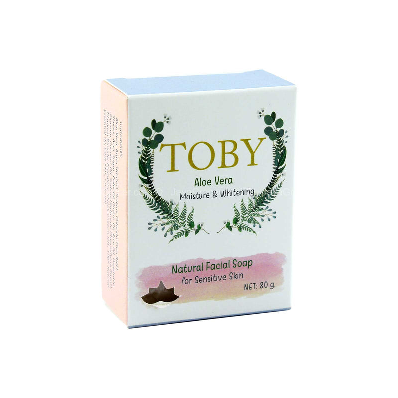 Toby Aloe Vera Moisture & Whitening Natural Facial Soap 80g