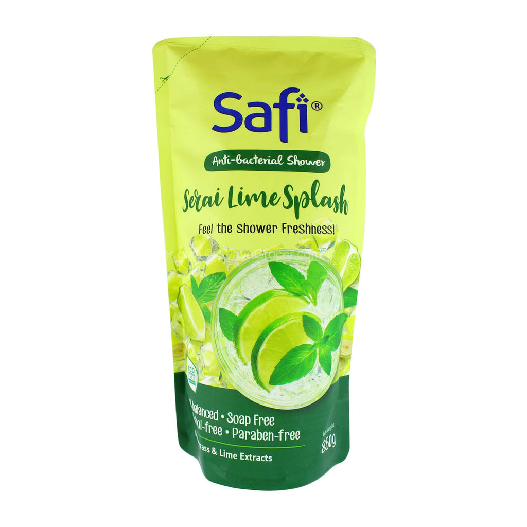 Safi Serai Lime Splash Anti-Bacterial Shower Gel Refill 850g