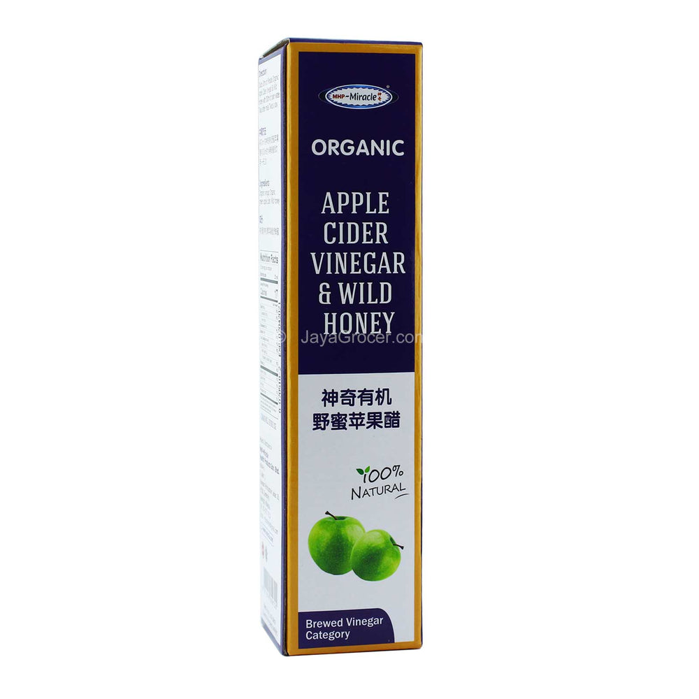 MHP-Miracle Organic Apple Cider Vinegar & Wild Honey 375ml