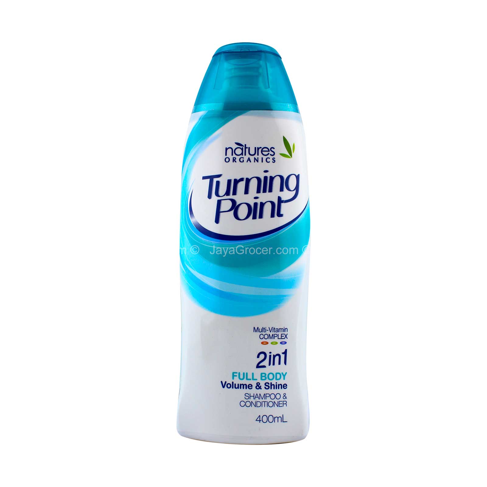 Natures Organics Turning Point 2 in 1 Full Body Volume and Shine Shampoo and Conditioner 400ml