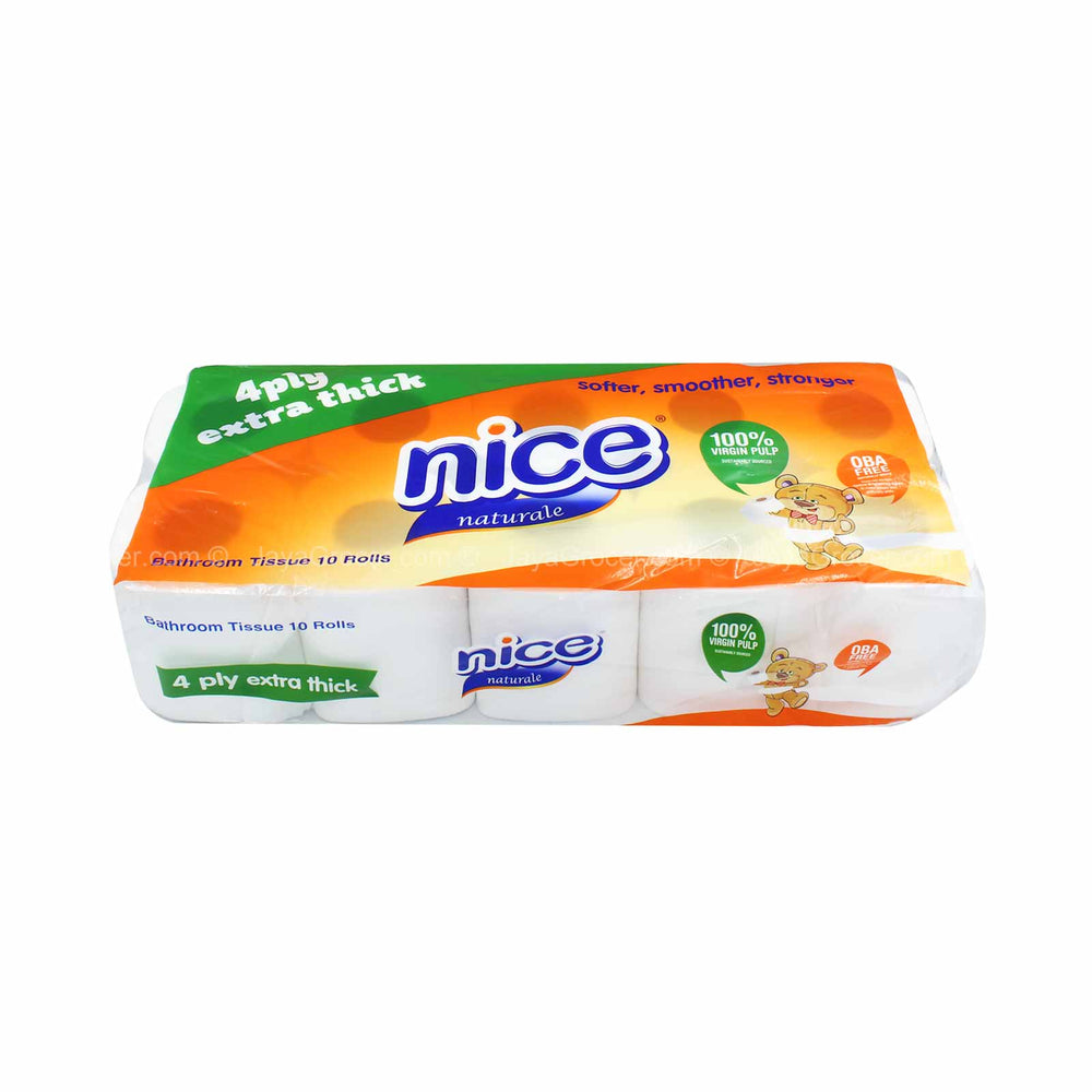 Nice Naturale Bathroom Tissue Rolls 180pcs x 10