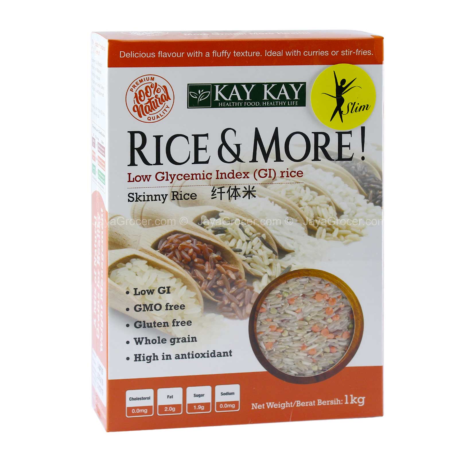 Kay Kay Rice & More Skinny Rice 1kg – Jaya Grocer | Plaza Jelutong