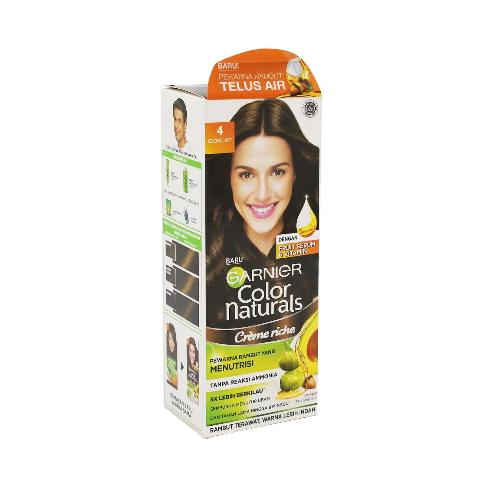 Garnier Colour Natural #4 Brown Hair Color 1pack