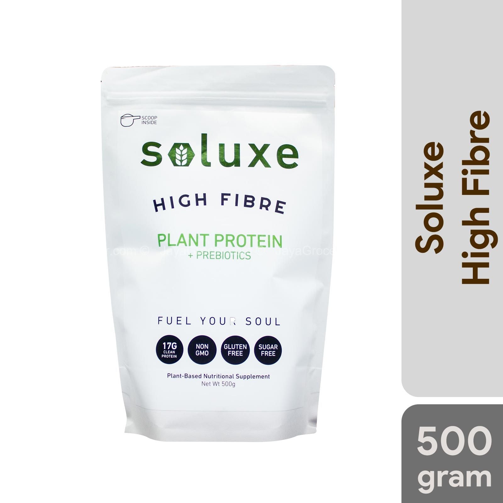 Soluxe Organic High Fiber Plant-Based Pea Protein (Vegan) 500g