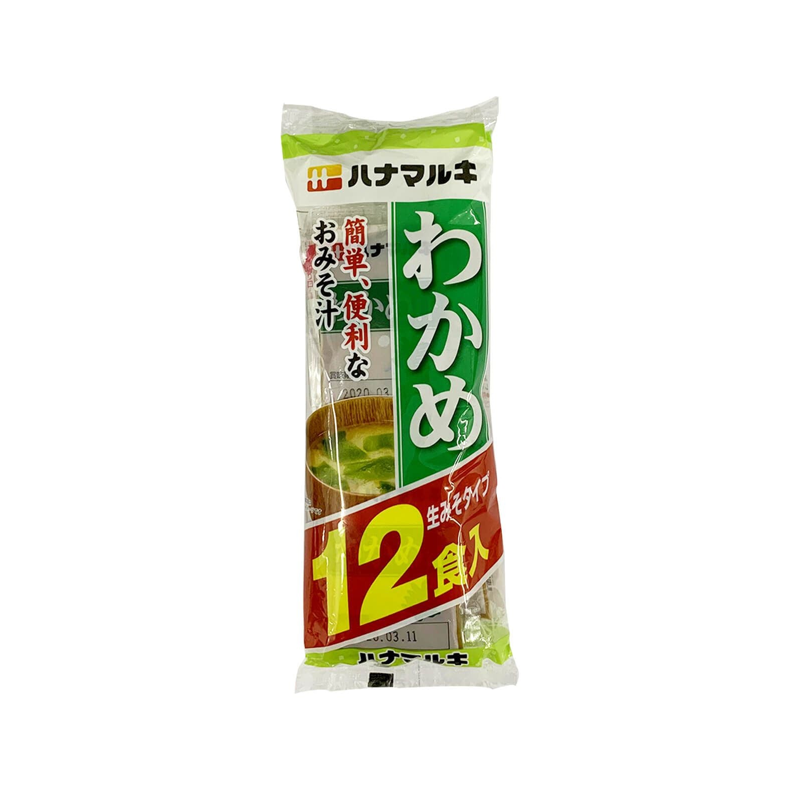 Hanamaruki Sokuseki Wakameijiru Miso 12pcs