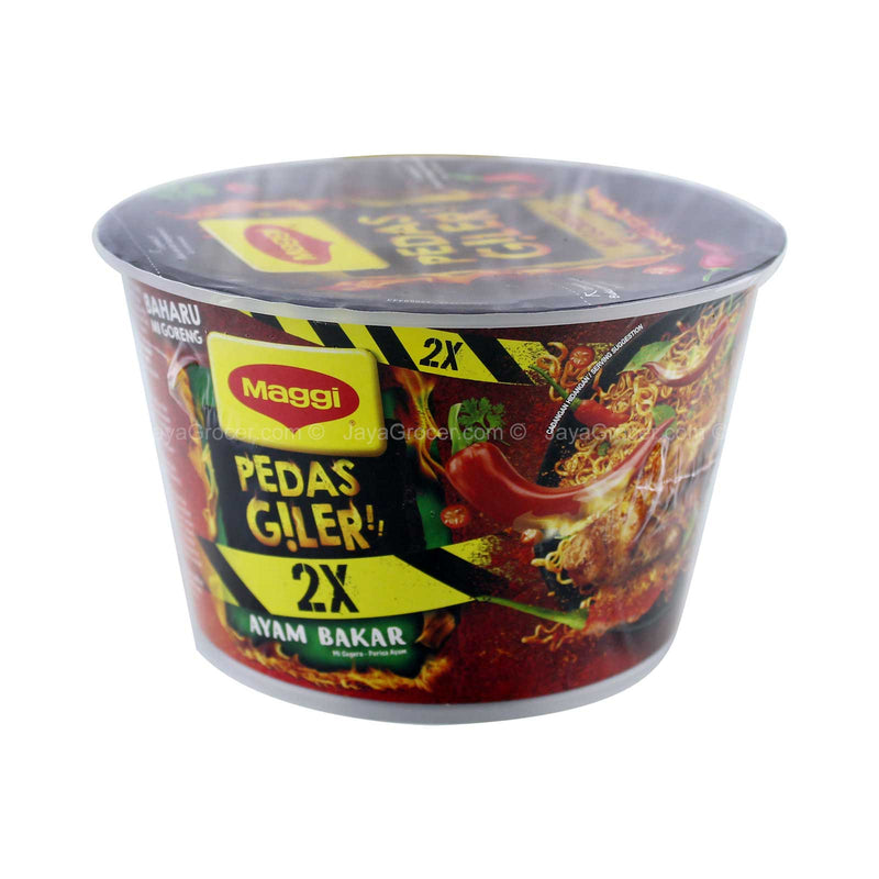Maggi Pedas Giler 2x Ayam Bakar Mi Goreng 99g