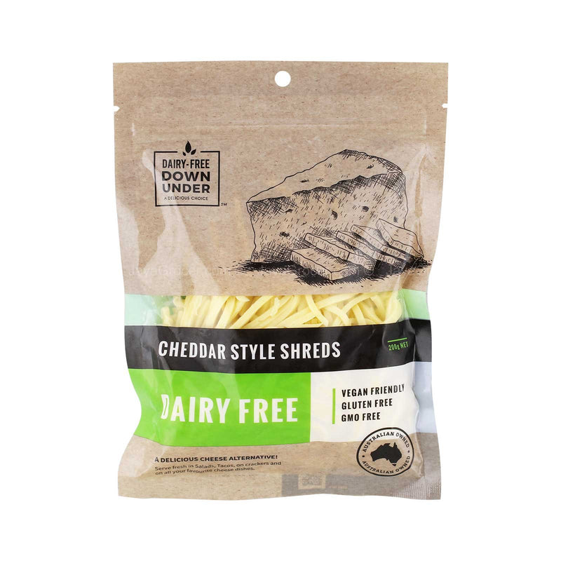 Dairy-Free Down Under Cheddar Style Shreds 200g