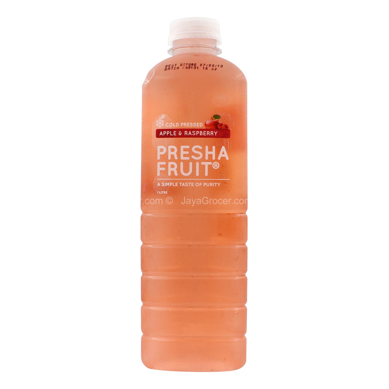 Presha Fruit Cold Pressed Apple and Raspberry Juice 1L