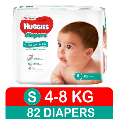 Huggies Diapers Platinum S (4-8kg) 82pcs