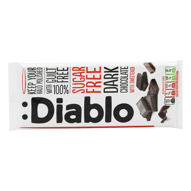 Diablo Sugar Free Dark Chocolate with Sweetener 85g