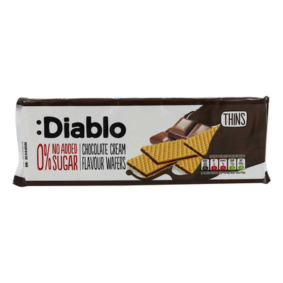 Diablo Wafers Chocolate 0% Sugars 160g