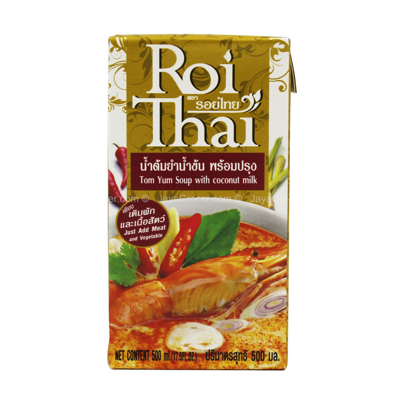 Roi thai tom yum soup with coconut milk 500ml