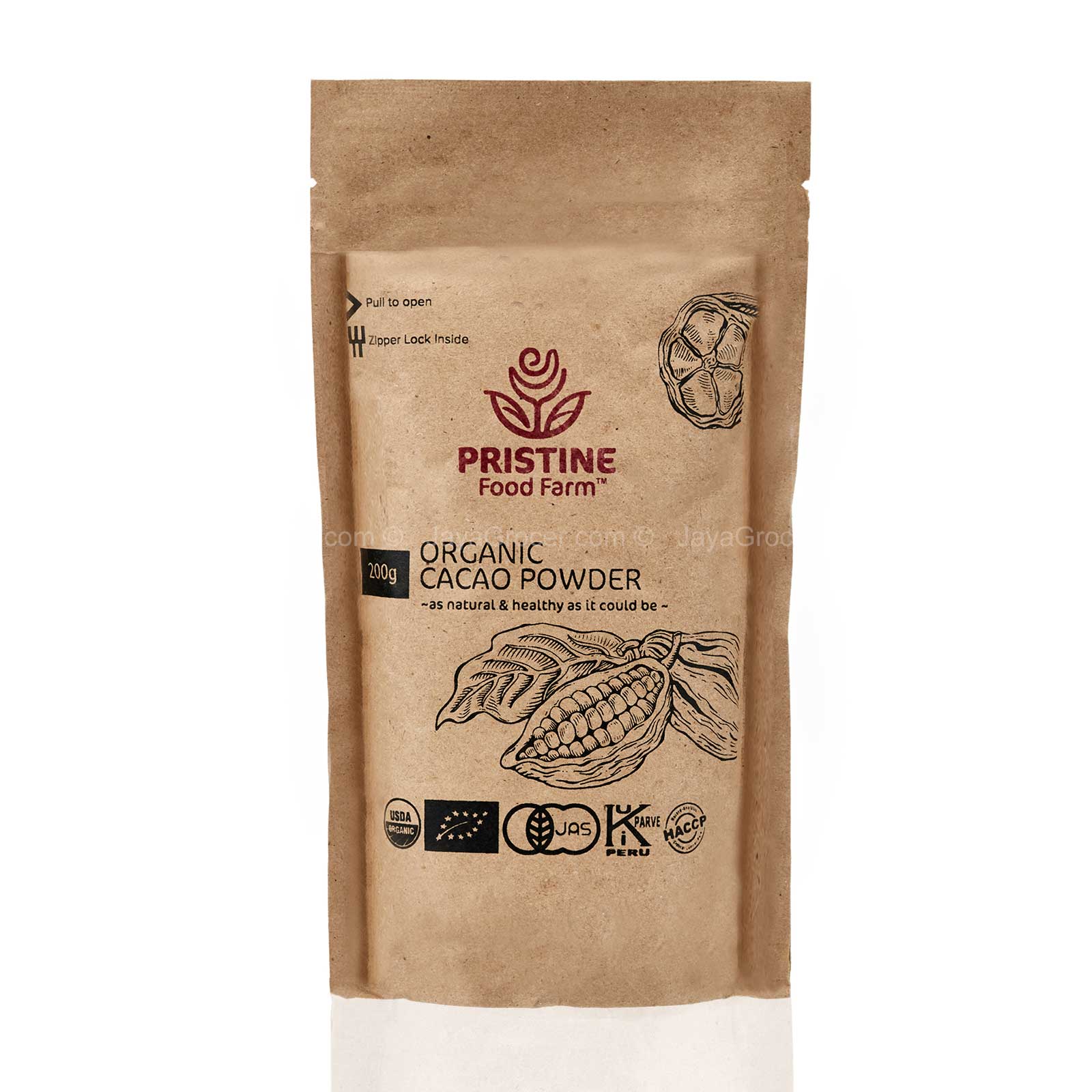 Pristine Food Farm Organic Cacao Powder 200g