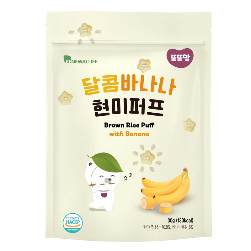 Renewallife DdoDdoMam Rice Puff Banana Snack 20g
