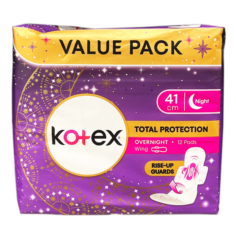 Kotex Total Protection Overnight Wings Sanitary Pads 41cm 12pcs/pack