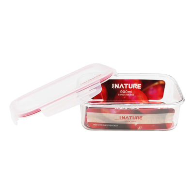 Nature Red Clear Container (900ml) 1pc