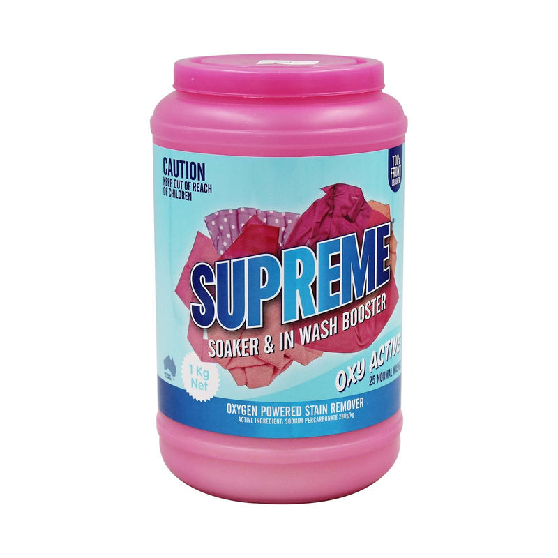 Supreme Oxy Active Soaker & In Wash Booster Stain Remover 1kg