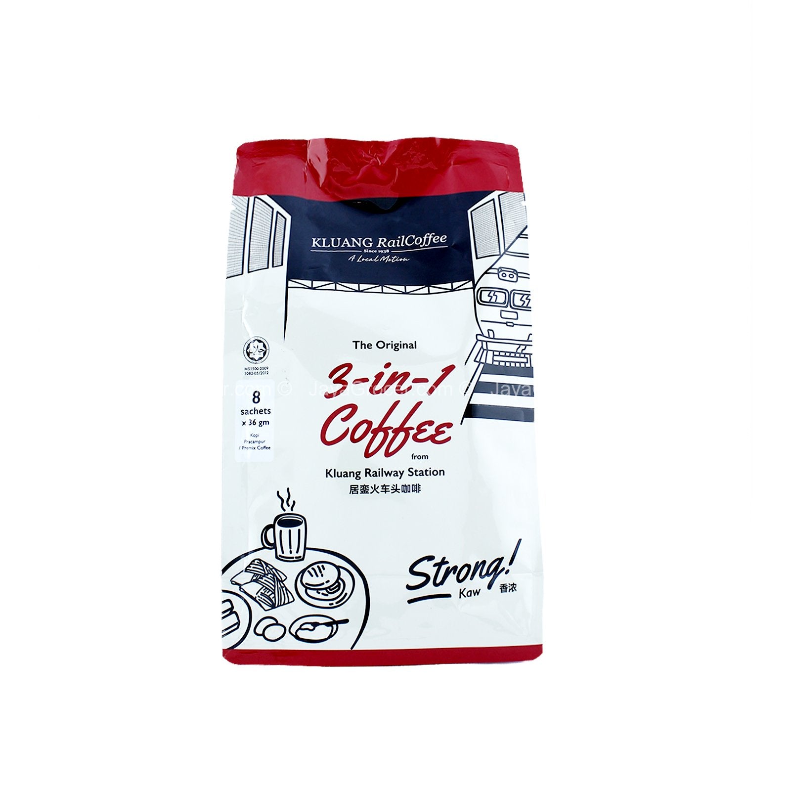 Kluang Rail Coffee 3-in-1 Coffee 36g x 8