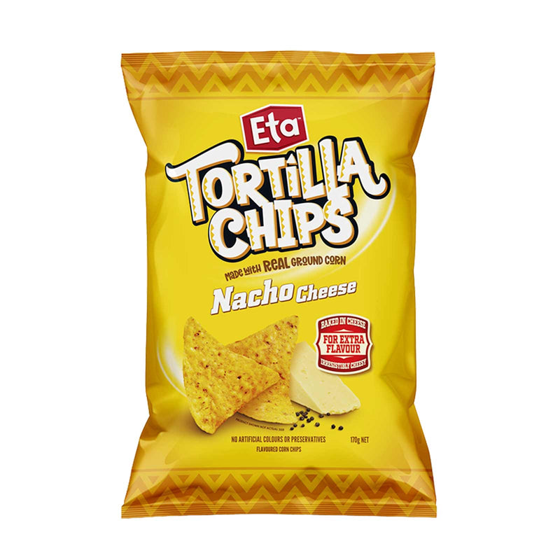 Eta Tortilla Chips Nacho Cheese 170g