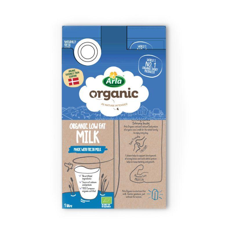 Arla Organic Low Fat Milk Twin Pack 1L x 2