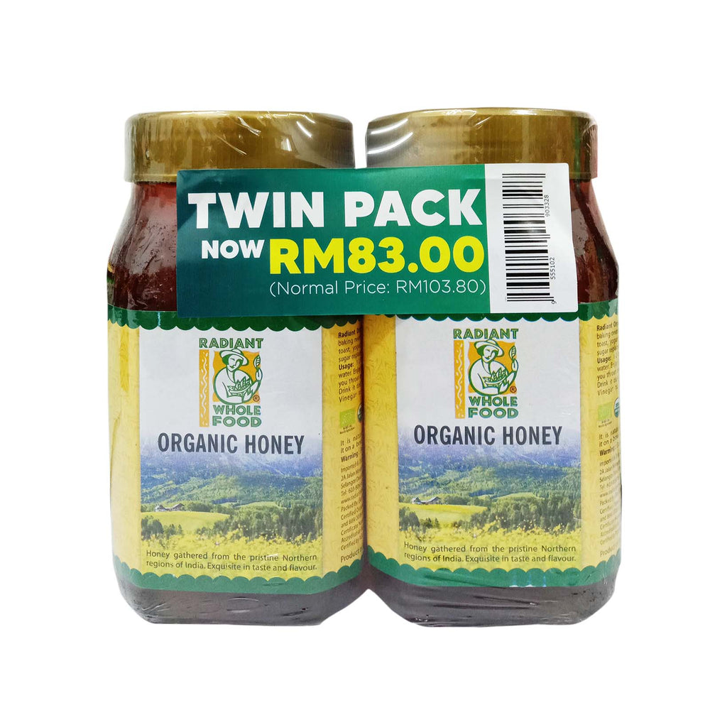 Radiant Organic Honey (Twin Pack) 1kg