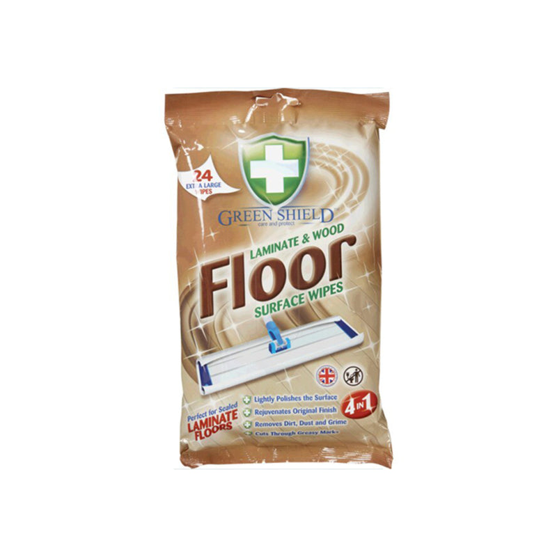 Green Shield Laminate & Wood Floor Surface Wipes (Extra Large) 1pack