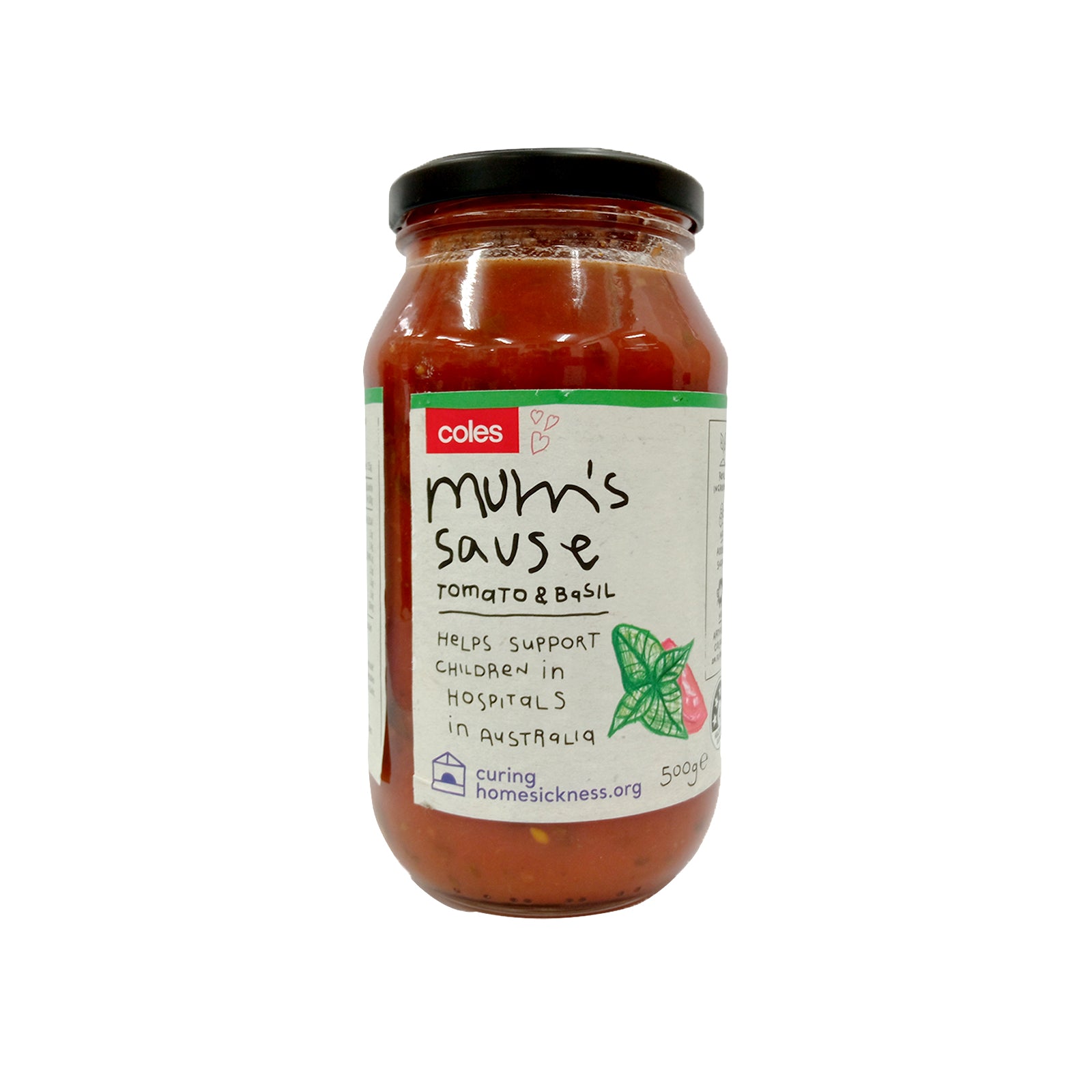 Coles Mum's Sauce Tomato & Basil 500g