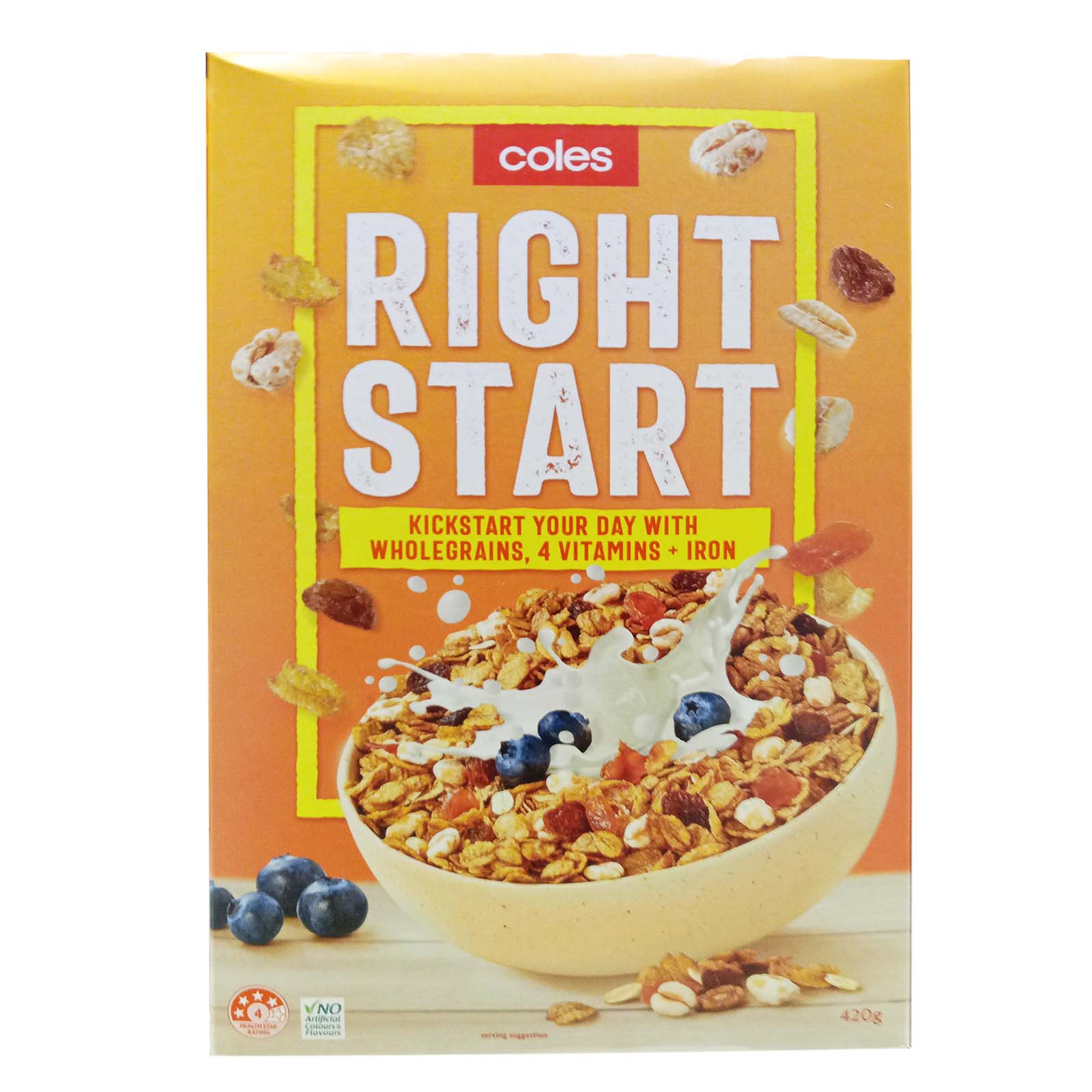Coles Breakfast Cereal Right Start 420g