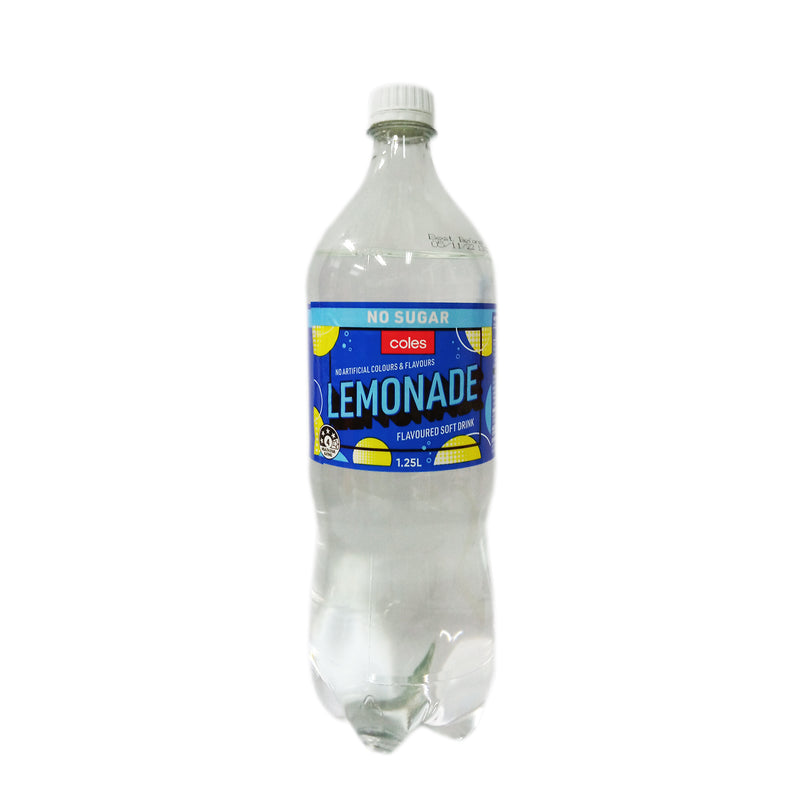 Coles Lemonade Soft Drink 1.25L