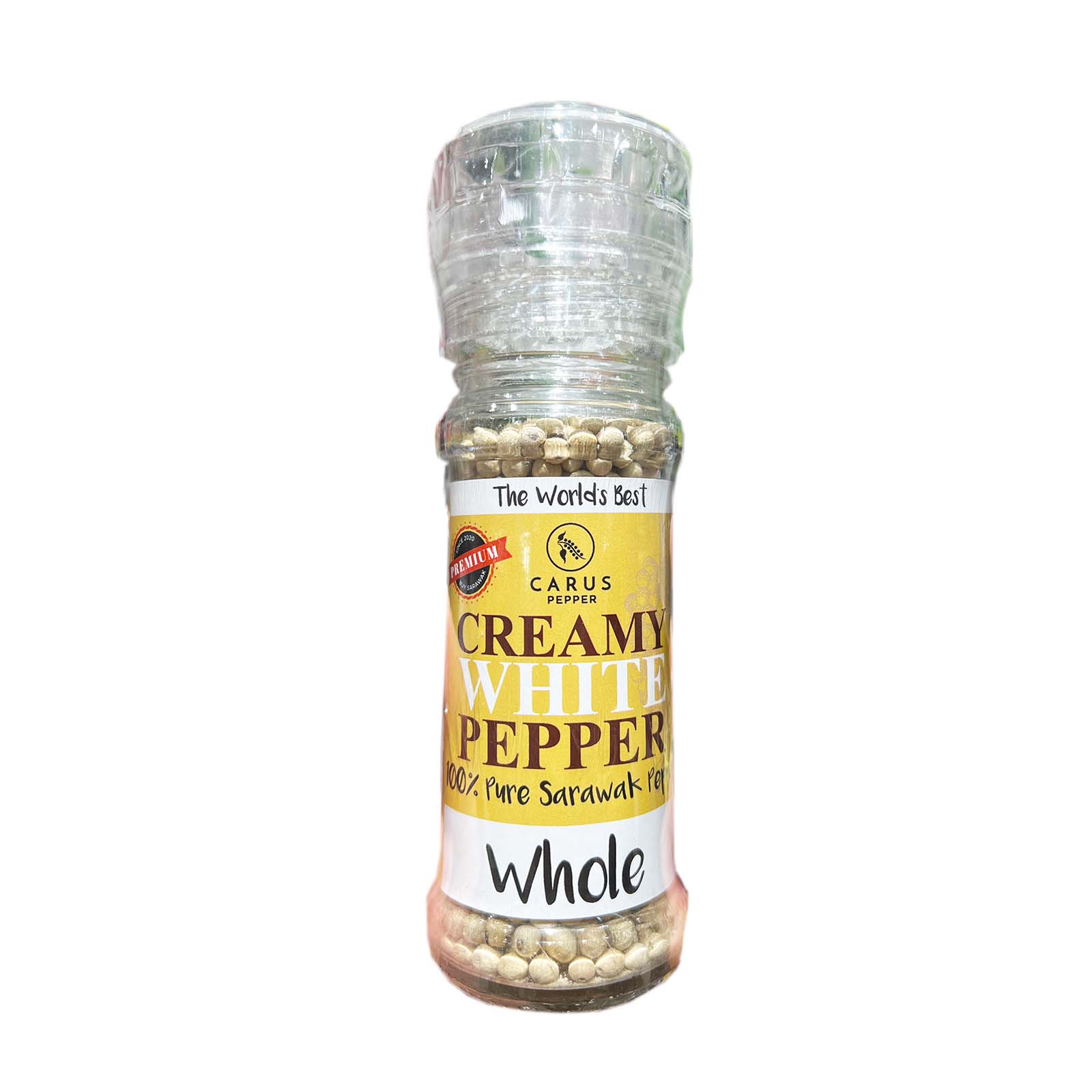 Carus Grinder Creamy Whole White Pepper 60g