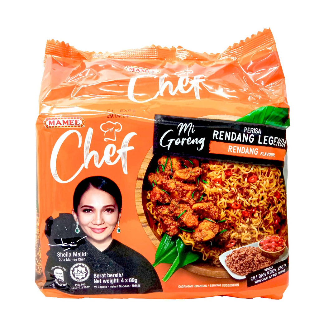 Mamee Chef Mi Goreng Rendang 89g x 4
