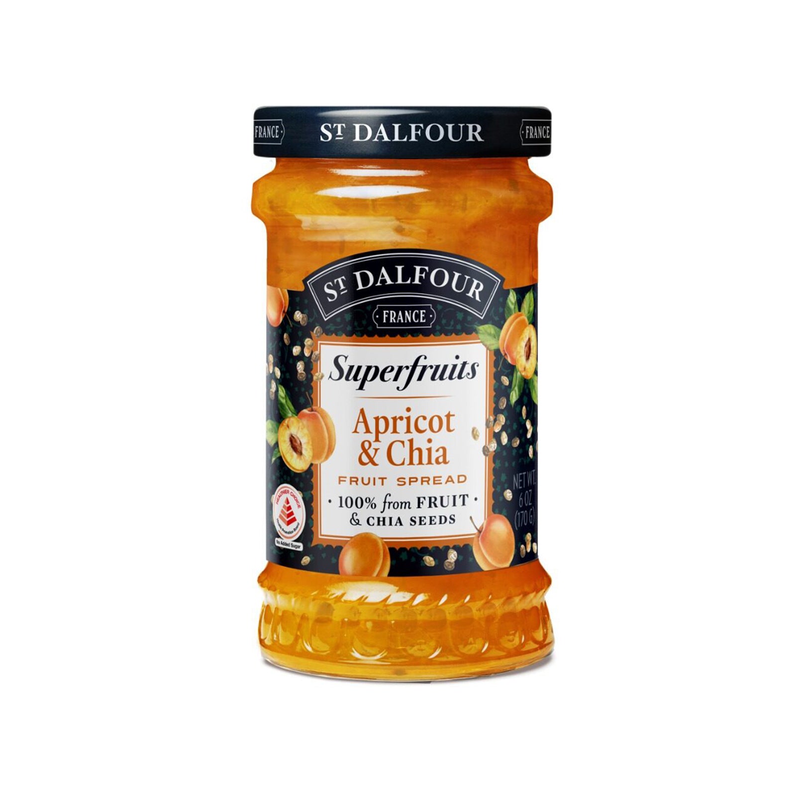 St. Dalfour Superfruits Apricot and Chia Fruit Spread 170g