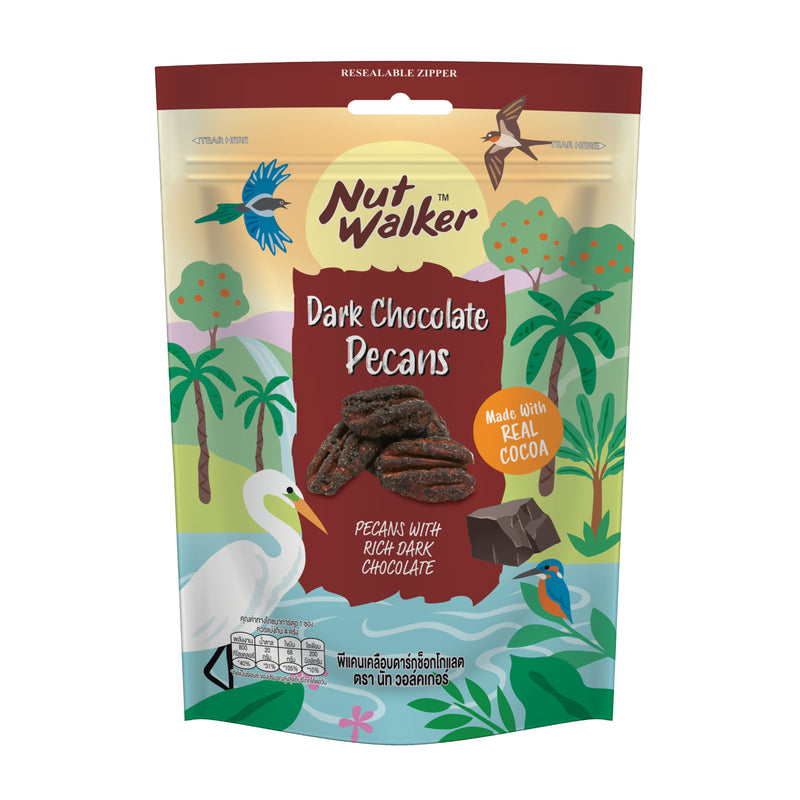 NUT WALKER DARK CHOC PECANS 120G